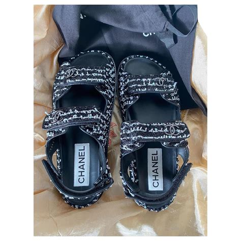 are chanel dad sandals worth it|Chanel dad sandals tweed.